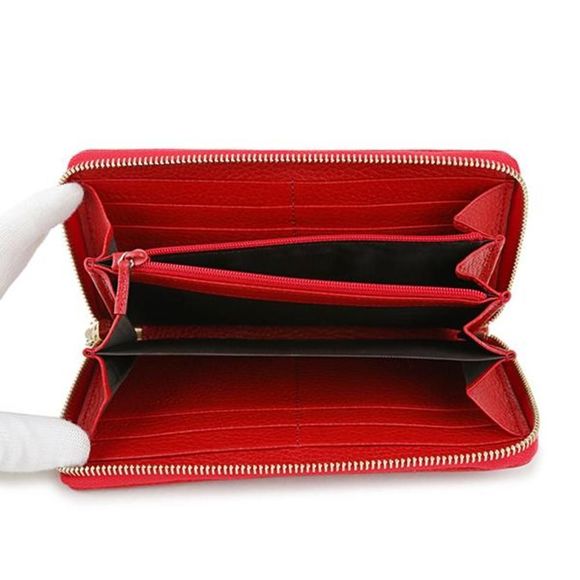Gucci Long Wallet Round Zipper Red - Picture 4 of 9